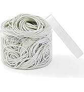 AMUU Rubber Bands office 300pcs white Small Rubber Bands for Office School Home size16 Elastic Band