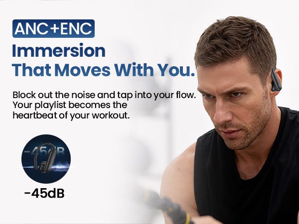 Latest bluetooth earbuds with ear hooks with active noise cancellation