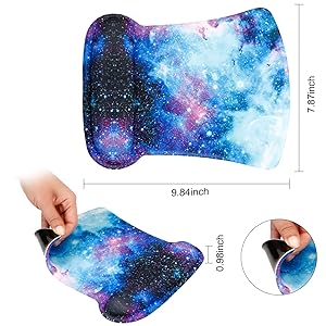 The mouse pad with wrist rest