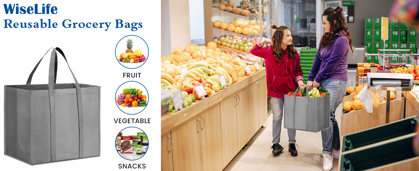 Reusable Grocery Shopping Bags