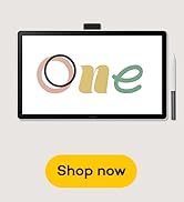 Wacom One 14 Drawing Tablet with Screen, 14” HD Full-Laminated Digital Art Tablet with Creative S...