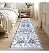 LOKHOM Washable Runner Rug, 2x8 Non-Slip Vintage Hallway Runner Rug with Rubber Backing, Boho Flo...