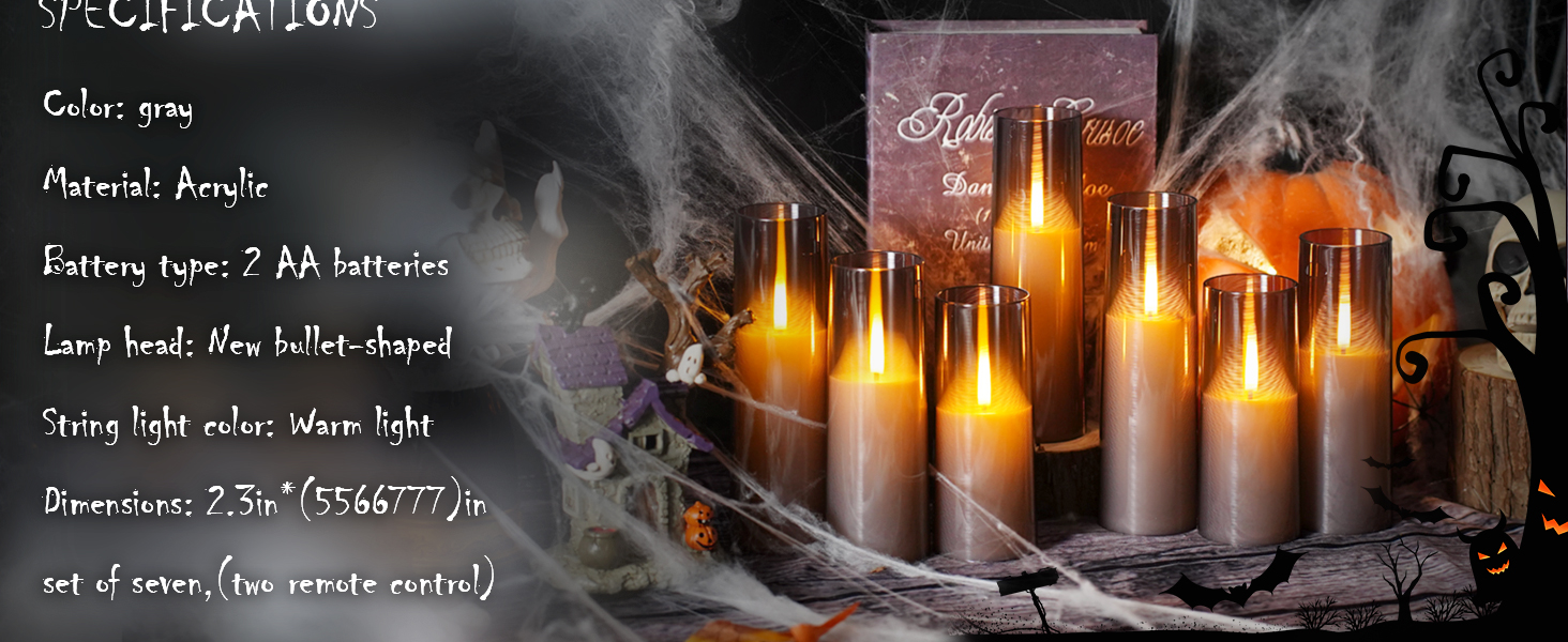 flickering flameless candles