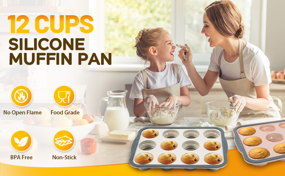 silicone muffin pans for baking