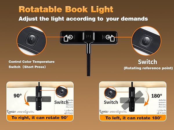 VAVOFO 24pcs LEDs rechargeable reading book light -black for mobile