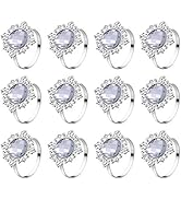 FRCOLOR 12pcs Bling Napkin Rings Napkin Holder Wedding Banquet Dinner Decoration for Wedding Part...