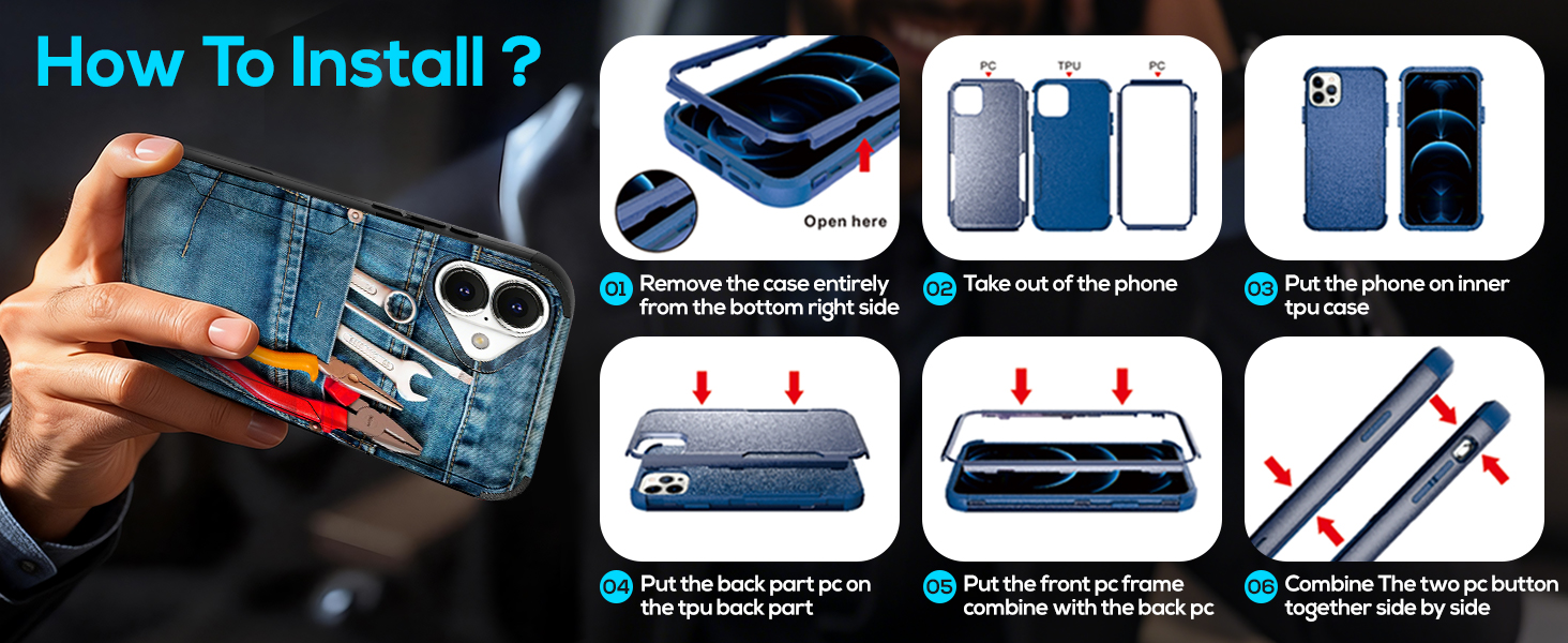 LISEVO Heavy Duty for iPhone Series Case