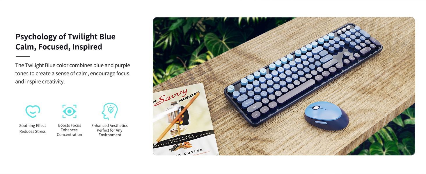 stylish wireless keyboard and mouse