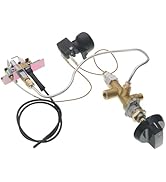 Propane Fire Pit Main Control Brass Safety Valve Kit,Heater Pilot Burner Assembly ReplaceParts in...