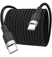 20 ft USB C Cable Fast Charging 60W, Long USBC to USB-C Charge Cord 20 Foot Type C 2.0 32MB/S Dat...