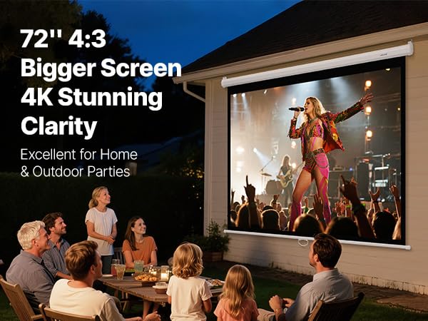 retractable projector screen