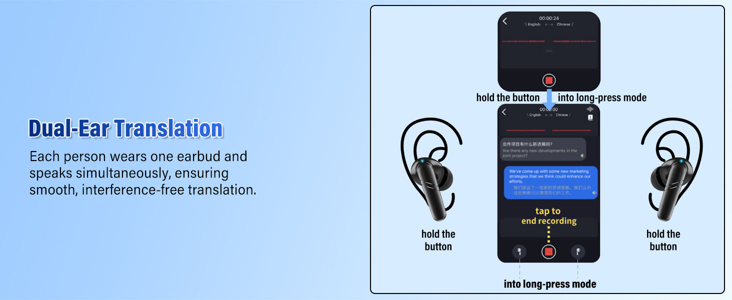 audífonos traductores ai translator earbuds audífonos traductores en tiempo real
