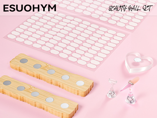 nail stands for Press on nails with 200PCS Double Sides taps And acrylic nail tips