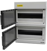 YQMIGU 24 Way Outdoor Waterproof IP66 PC/ABS Alloy Plastic Circuit Breaker Box Power Distribution...