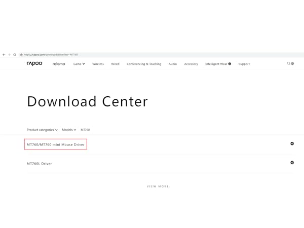 Download and install mouse driver