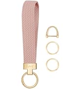 Fishent Stretchy Keychain, Woven Keychain Wristlet for Keys