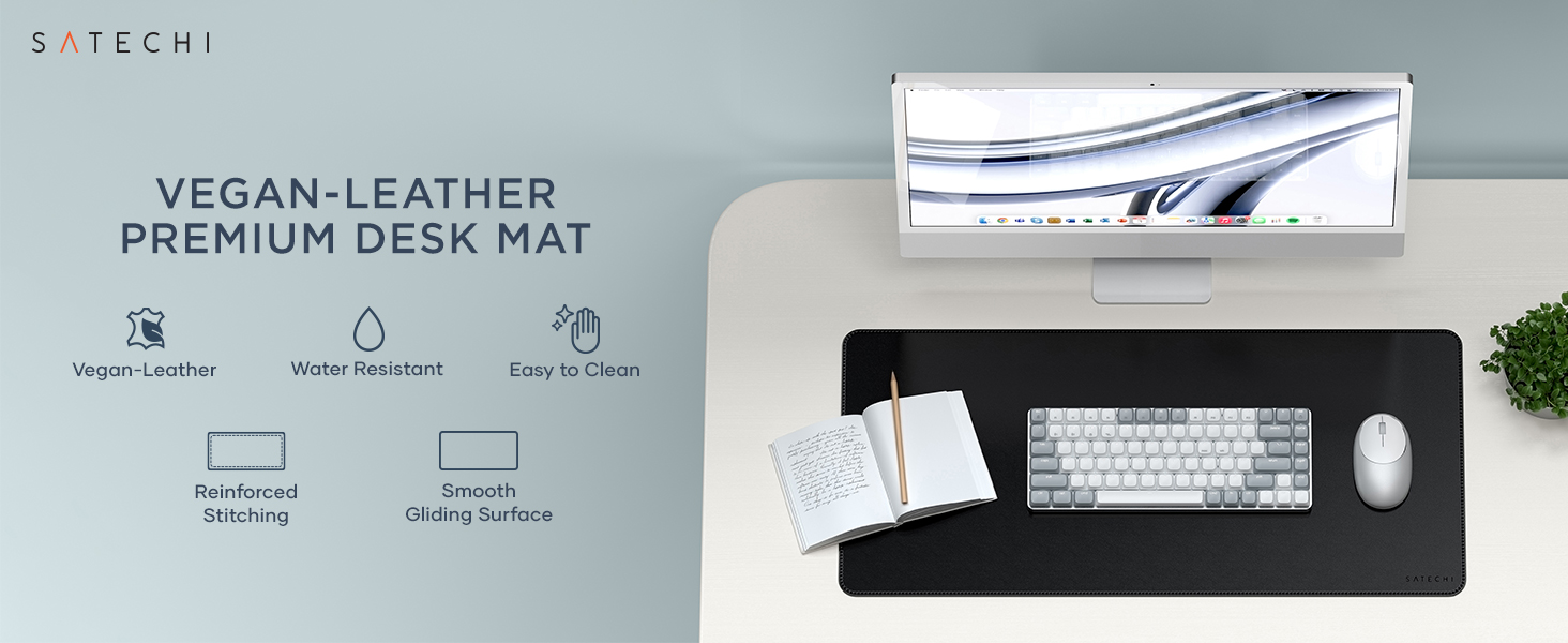 Vegan-Leather Premium Desk Mat