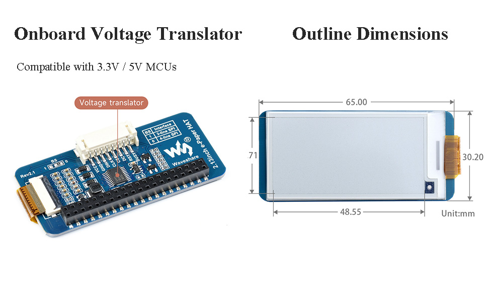2.13inch e-Paper HAT 4