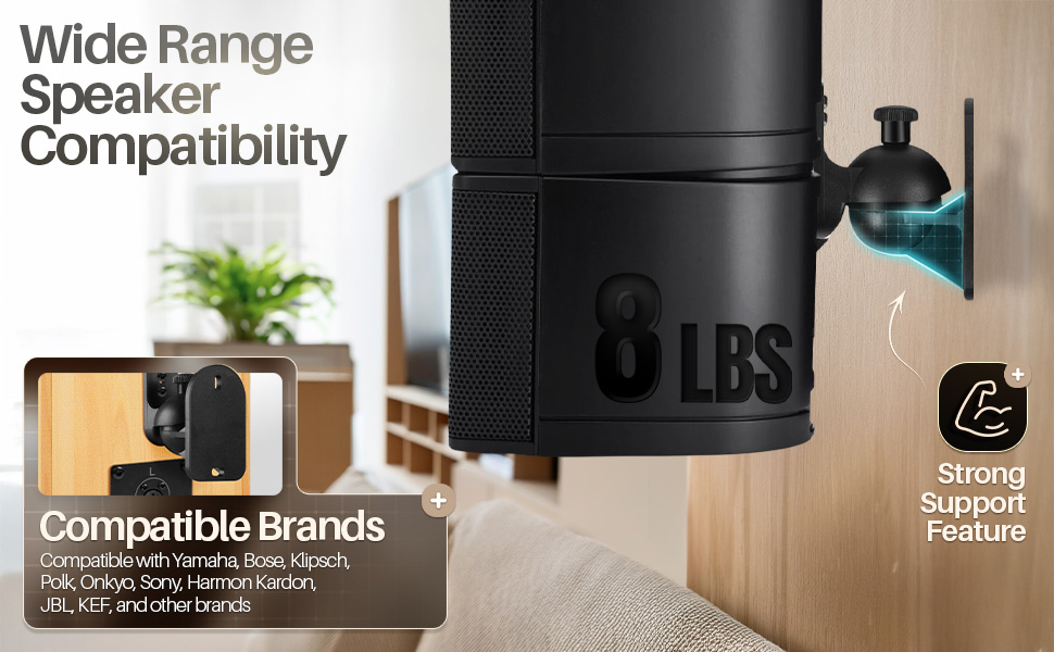 Highlighting universal speaker wall mount strength and fit for speaker wall mount bose.