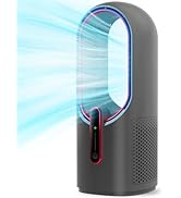 Misby Desk Fan Portable, Bladeless Fan Small Quiet with 3-Speed Options, Touch Control Usb Powere...