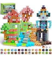MUUHU 300PCS Magnetic Blocks - 0.8" Magnetic Building Blocks Toys for Kids Magnet Blocks Cubes Ga...