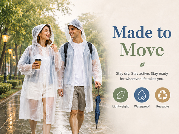 lightweight packable rain ponchos adults