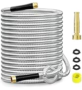 SPECILITE 50 FT Garden Hose, 304 Stainless Steel Metal Heavy Duty Flexible Water Pipe, Kink Free,...