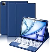 Hamile for iPad Air 13-inch Case Keyboard (M2) - Magnetic Wireless Keyboard with Multi-Touch Trac...
