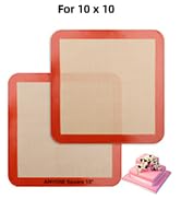 Square Silicone Baking Mats 10 inch