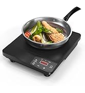 Nafewin Portable Induction Cooktop,110V Single Burner Induction Cooker, 1800W Induction Hot Plate...