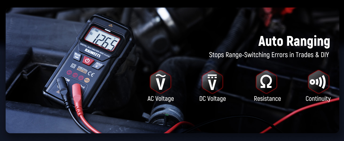Auto ranging multi meter