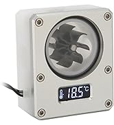 Pc Water Flow Meter, 3Pin Interface G1/4 Thread Water Flow Indicator, Pc Water Cooling Temperatur...