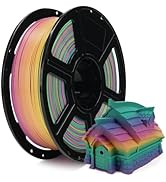 FLASHFORGE Rapid PLA Gradient Filament 1.75mm Rainbow Candy, Transform Colors Smoothly &amp; Fast, Hi...