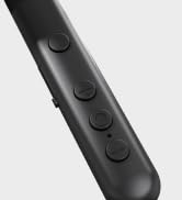 Black rectangular mounting bracket or hardware component displayed from different angles against white background.