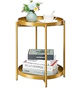 gold side table