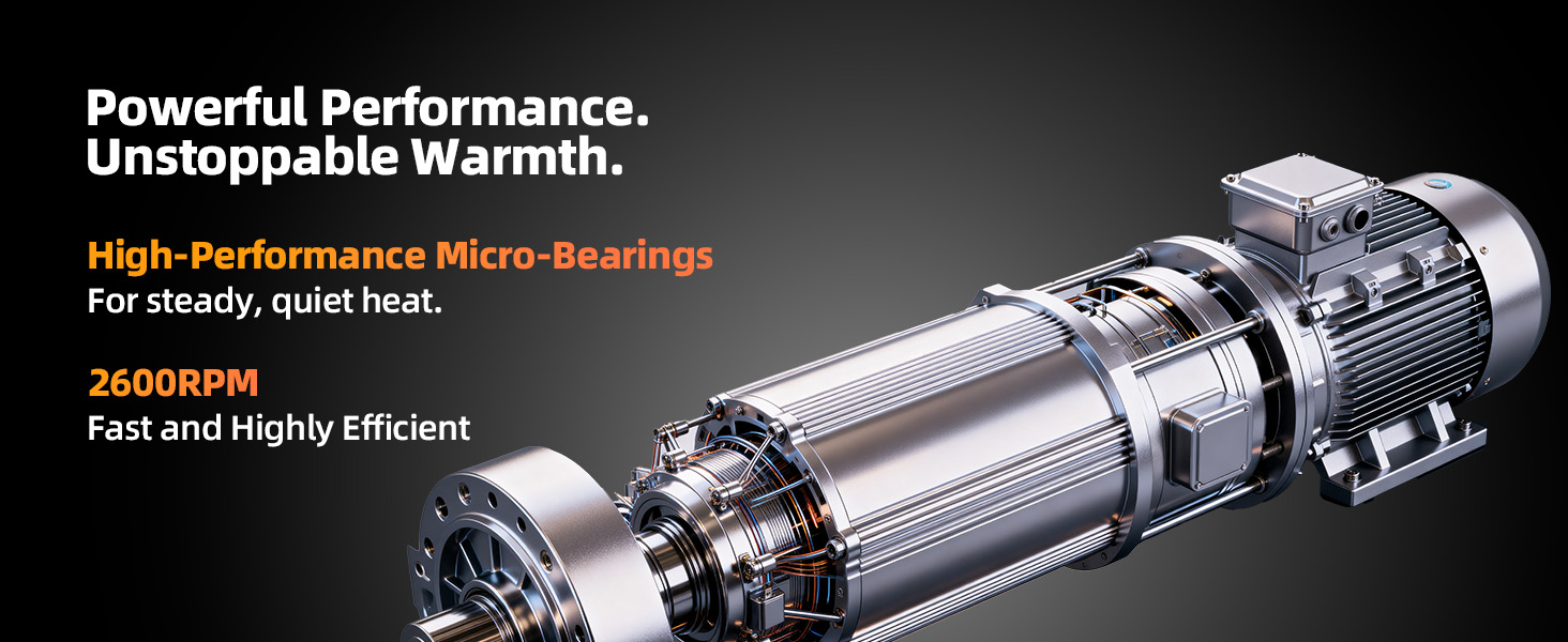 Desk Heater Efficient &amp;amp; Stable Motor