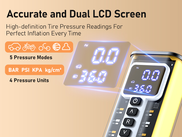 large lcd screen of the car accessories