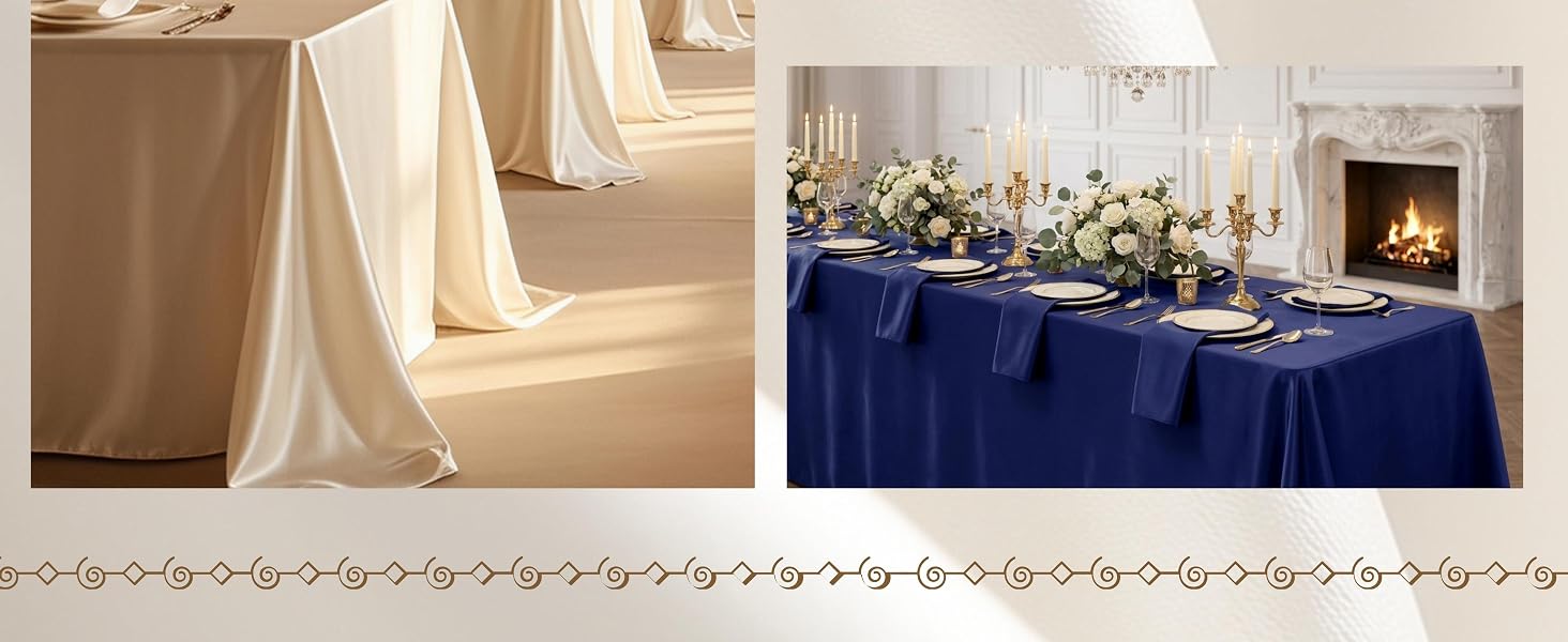 satin tablecloth