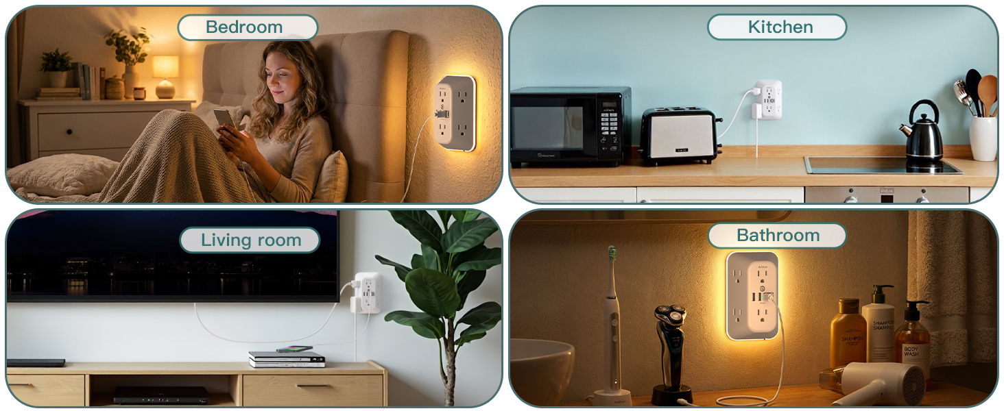 Suitable for bedroom, kitchen, living room and bathroom