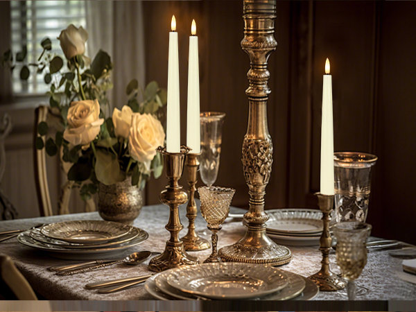 flameless candlesticks