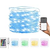 Broadlink LED Fairy Light 33FT 16 Color Changing RGB Twinkle String Lights with 4 Lighting Modes ...