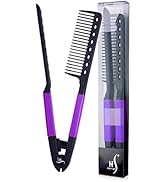 Herstyler Straightening Comb For Hair - Flat Iron Comb For Great Tresses - Hair Straightener Comb...