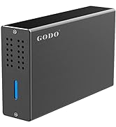 GODO 2.5 inch Dual Bay RAID Hard Drive Enclosure,USB3.0 to 2.5" SATA I/II/III HDDs SSDs RAID Exte...