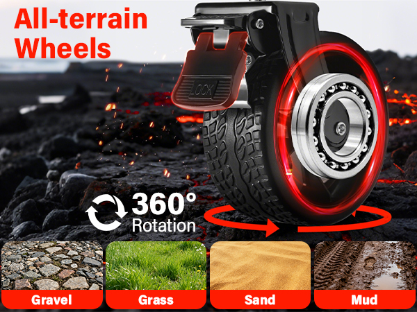 Foldable Wagon with All-terrain Wheels