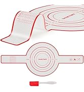 SMARTAKE Silicone Bread Sling for Dutch Oven, Reusable Bread Baking Mat with Long Handle, Include...