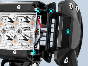 4Inch LED Light Pods Amber Spot Beam Driving Fog Lights