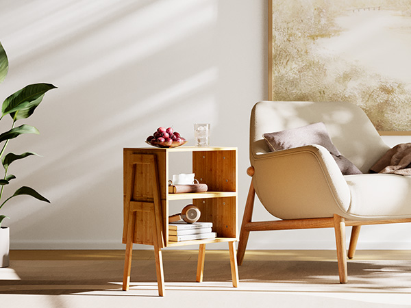 nightstands night stands set of 2 Stackable Side Tables bamboo end tables