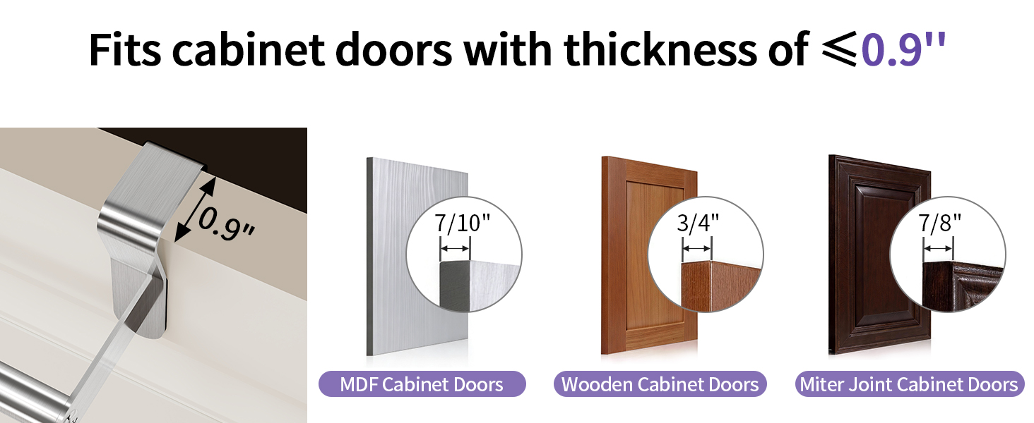 Over the Cabinet Dish Towel Rack suitable for more cabinet door size