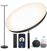 OUTON Smart LED Floor Lamp, 30W/3000LM Dimmable Bright Torchiere Sky Lamp Compatible with Alexa G...