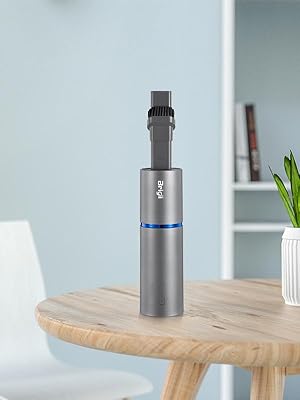 Mini vacuum on the table